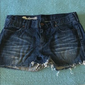 Madewell cut off jean shorts